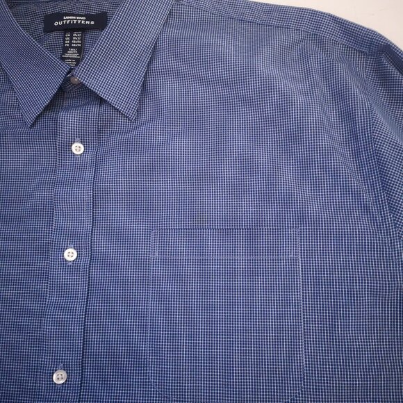 Lands' End Outfitters Men's Size 19 Tall Wrinkle Free Dress Shirt - Picture 10 of 13